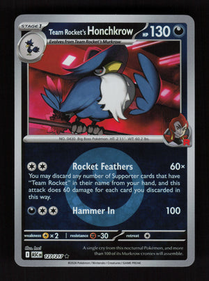 Team Rocket's Honchkrow 127/217 - Energy Reverse Holo - Ascended Heroes
