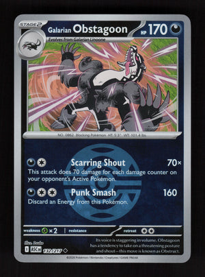 Galarian Obstagoon 132/217 - Ball Reverse Holo - Ascended Heroes