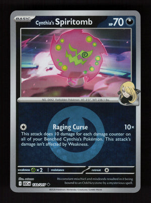 Cynthia's Spiritomb 133/217 - Energy Reverse Holo - Ascended Heroes
