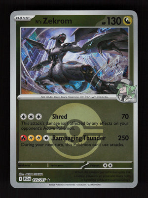 N's Zekrom 155/217 - Ball Reverse Holo - Ascended Heroes