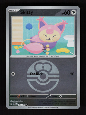 Skitty 165/217 - Ball Reverse Holo - Ascended Heroes