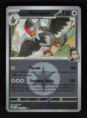 Larry's Staraptor 170/217 - Energy Reverse Holo - Ascended Heroes