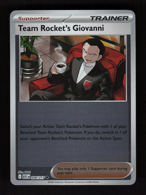 Team Rocket's Giovanni 204/217 - Reverse Holo - Ascended Heroes