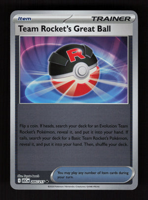 Team Rocket's Great Ball 205/217 - Reverse Holo - Ascended Heroes