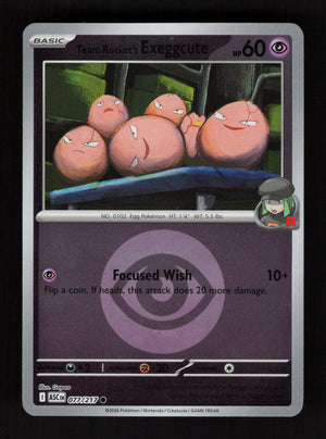 Team Rocket's Exeggcute 077/217 - Energy Reverse Holo - Ascended Heroes