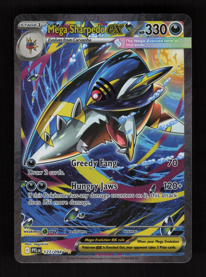 Mega Sharpedo EX 127/094 - Special Illustration Rare - Phantasmal Flames