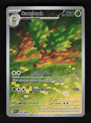 Sawsbuck 092/086 - Illustration Rare - White Flare