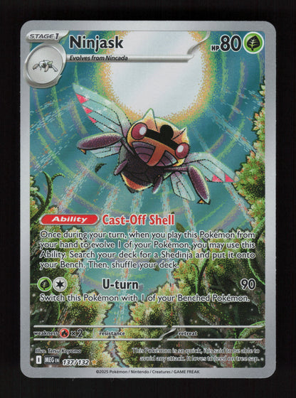 Ninjask 137/132 - Illustration Rare - Mega Evolution