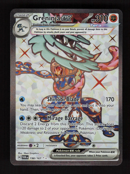 Greninja ex 198/167 - Ultra Rare - Twilight Masquerade