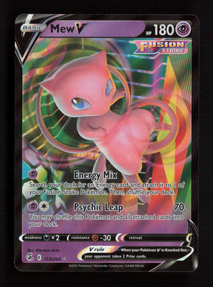 Mew V 113/264 - Ultra Rare - SWSH08: Fusion Strike