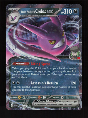 Team Rocket's Crobat ex 122/182 - Double Rare - Destined Rivals