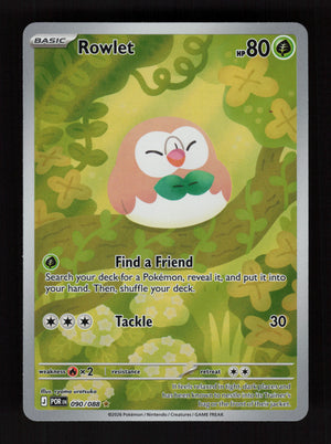 Rowlet 090/088 - Illustration Rare - ME03: Perfect Order