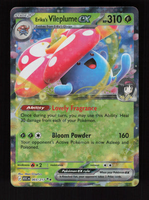 Erika's Vileplume ex 003/217 - Double Rare - Ascended Heroes