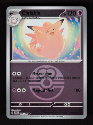 Clefable 075/217 - Ball Reverse Holo - Ascended Heroes