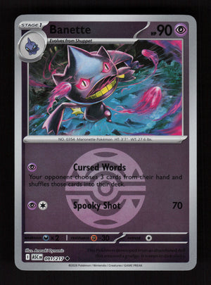 Banette 091/217 - Ball Reverse Holo - Ascended Heroes