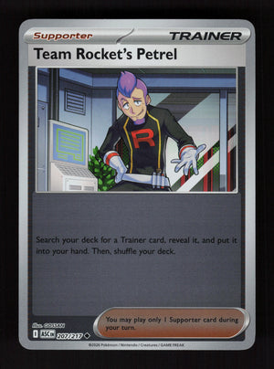 Team Rocket's Petrel 207/217 - Reverse Holo - Ascended Heroes