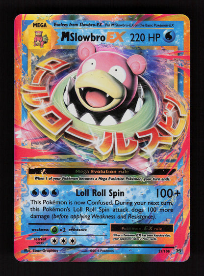 M Slowbro ex 27/108  - Ultra Rare - XY Evolutions