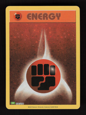 Basic Fighting Energy 034/034 - Classic Collection - Trading Card Game Classic