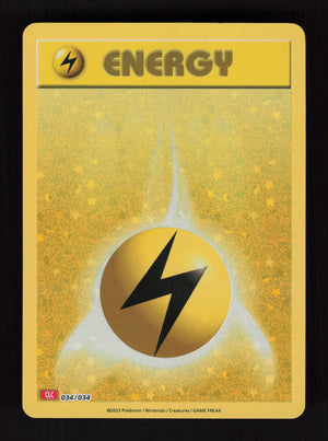 Basic Lightning Energy 034/034 - Classic Collection - Trading Card Game Classic