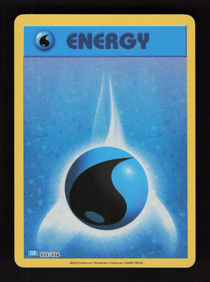 Basic Water Energy 033/034 - Classic Collection - Trading Card Game Classic