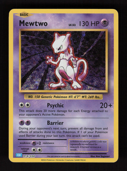 Mewtwo 014/034 - Classic Collection - Trading Card Game Classic