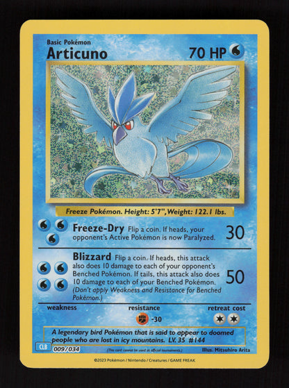 Articuno 009/034 - Classic Collection - Trading Card Game Classic