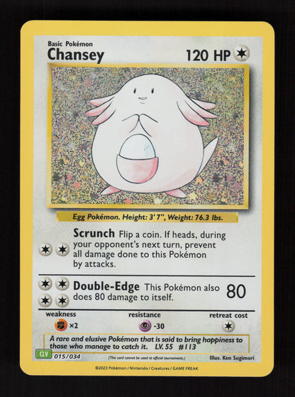 Chansey 015/034 - Classic Collection - Trading Card Game Classic