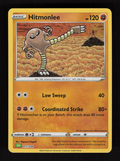 Hitmonlee 011/034 - Classic Collection - Trading Card Game Classic