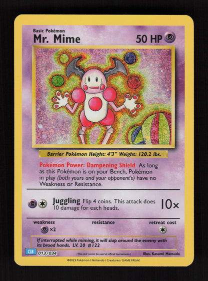 Mr. Mime 013/034 - Classic Collection - Trading Card Game Classic