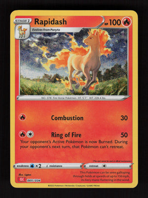 Rapidash 005/034 - Classic Collection - Trading Card Game Classic