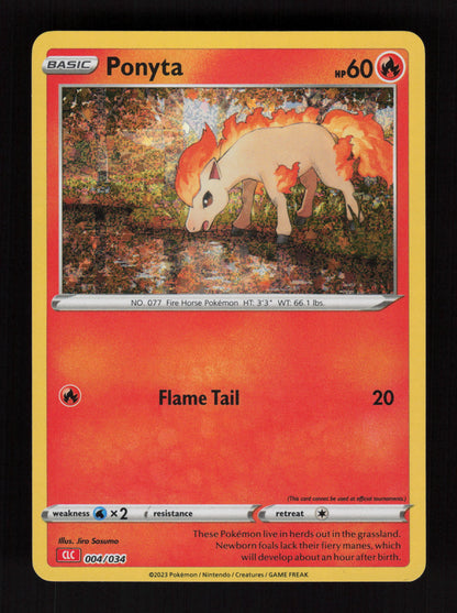 Ponyta 004/034 - Classic Collection - Trading Card Game Classic