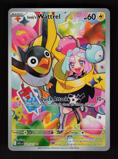 Iono's Wattrel 231/217 - Illustration Rare - Ascended Heroes