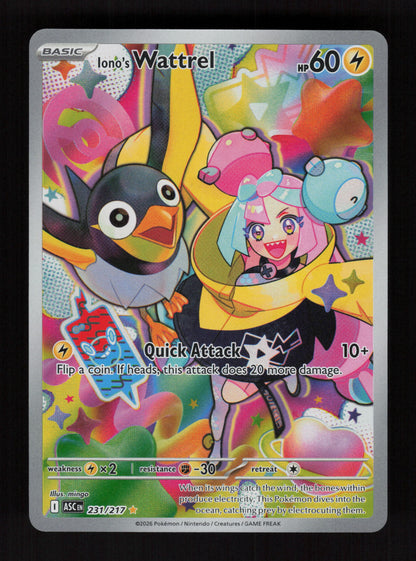 Iono's Wattrel 231/217 - Illustration Rare - Ascended Heroes