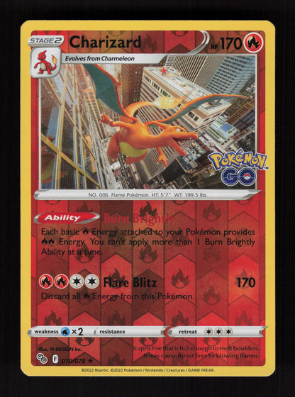 Charizard 010/078 - Reverse Holo - Pokemon GO