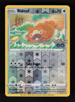 Bidoof (Peelable Ditto) 059/078 - Common - Pokemon GO