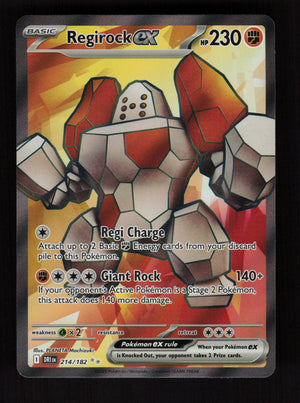 Regirock ex 214/182 - Ultra Rare - Destined Rivals