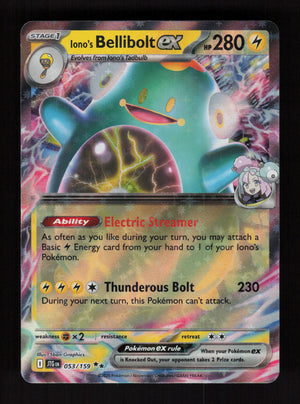 Iono's Bellibolt ex 053/159 - Double Rare - Journey Together