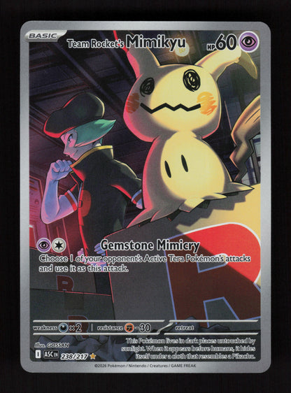 Team Rocket's Mimikyu 238/217 - Illustration Rare - Ascended Heroes