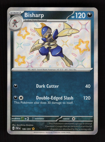 Bisharp 186/091 - Shiny Rare - SV: Paldean Fates