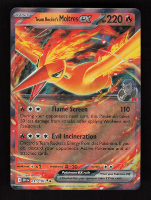 Team Rocket's Moltres ex 031/182 - Double Rare - Destined Rivals