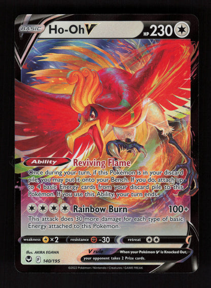 Ho-Oh V 140/195 – Ultra Rare - Silver Tempest