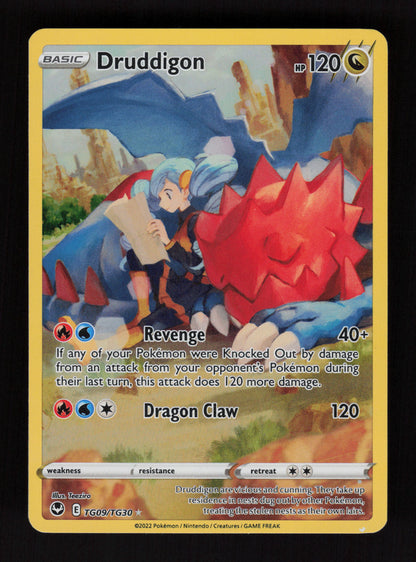 Druddigon TG09/TG30 - Ultra Rare - Silver Tempest Trainer Gallery
