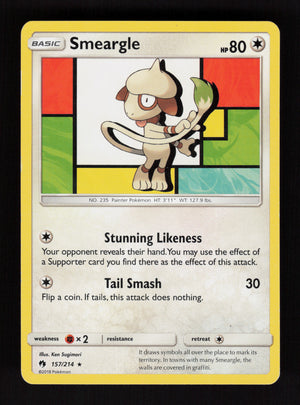 Smeargle 157/214 - Rare - Lost Thunder