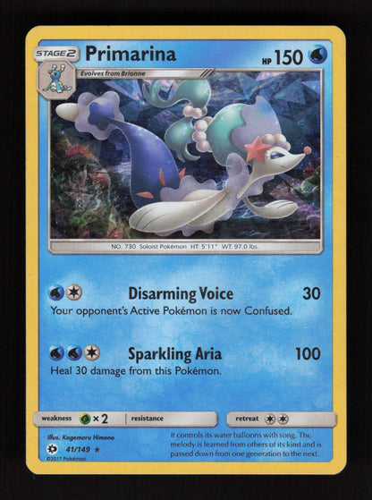 Primarina 41/149 - Cracked ice holo - Sun & Moon Base