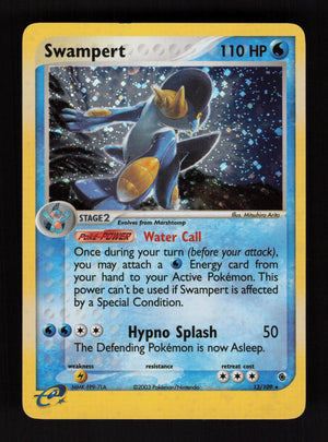 Swampert 13/109 - Holo Rare - EX Ruby & Sapphire