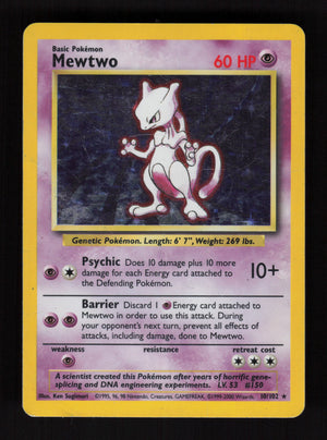Mewtwo – Base Set - Holo Rare - Base Set