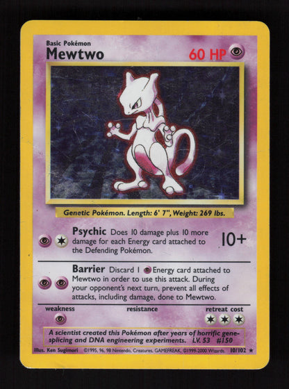 Mewtwo – Base Set - Holo Rare - Base Set