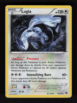 Lugia 78/124 - Holo Rare - XY Fates Collide