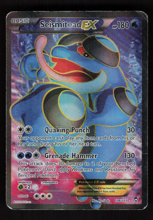 Seismitoad EX 106/111 - Ultra Rare - XY Furious Fists