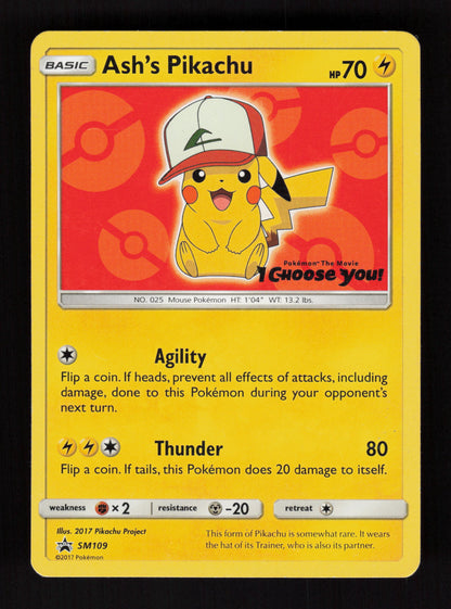 Ash's Pikachu SM109 - SM Promos